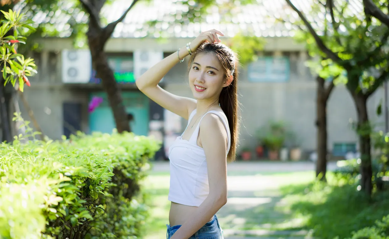 [Mzsock] NO.186 Jin Yunqiao’s midriff-revealing denim shorts cool and beautiful legs street photography#[47P]-20