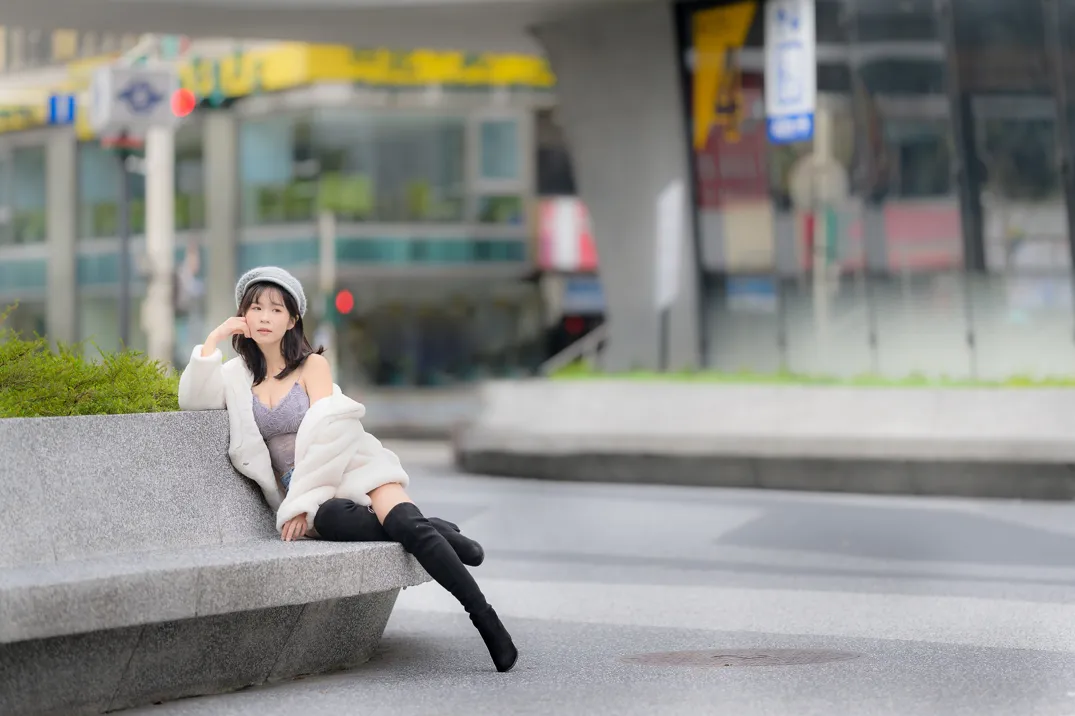 [Mzsock] NO.215 YoYo denim shorts and boots street photography#[105P]-104